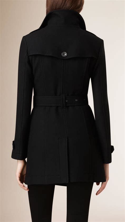 burberry short wool jacket|burberry coat with wool collar.